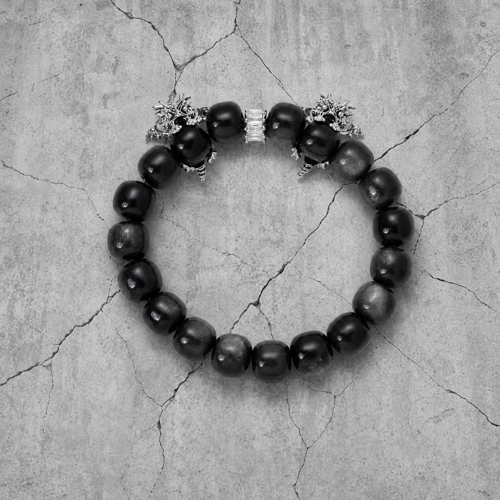 Silver Obsidian Anchor Kunlun Veins