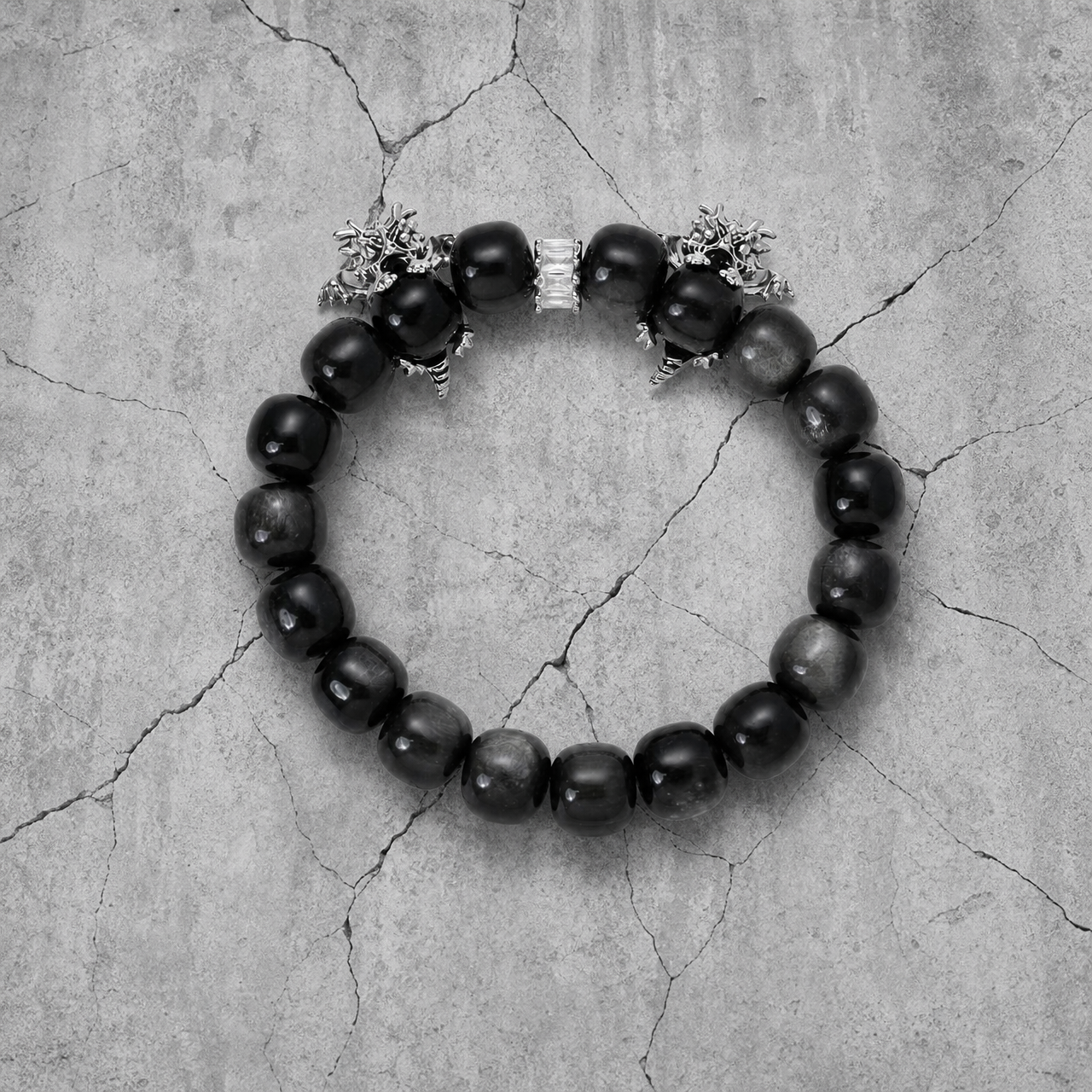 Silver Obsidian Anchor Kunlun Veins