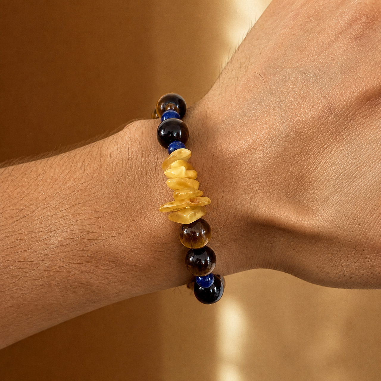 Metal｜Golden Legacy Amber Bracelet