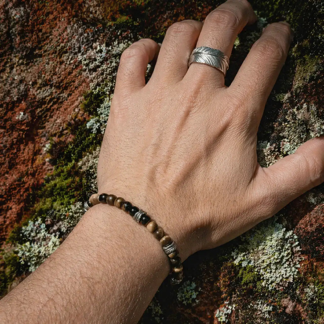 Pulse of the Mountain Tiger's Eye Bracelet KUNLUN VEINS