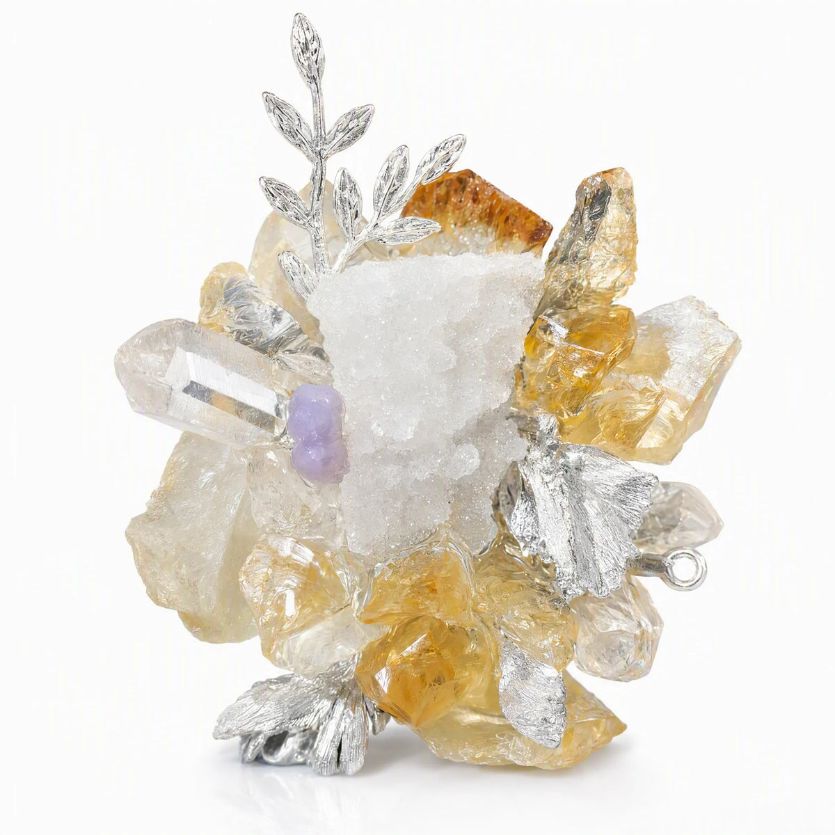 Metal｜Mineral Blossom Adjustable Ring