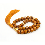 Persistence Patience bracelet with golden blackwood cylinders on white background