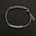Cinnabar Silver Handcraft Cotton Cope Bracelet