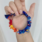 Azure Bird of Colors Handcraft Cotton Cope Bracelet